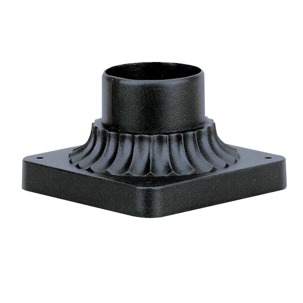 Westinghouse Fixture Accessory Outdoor PedistalMount Fluted, Textured Black Cast Alum 6790100 - main
